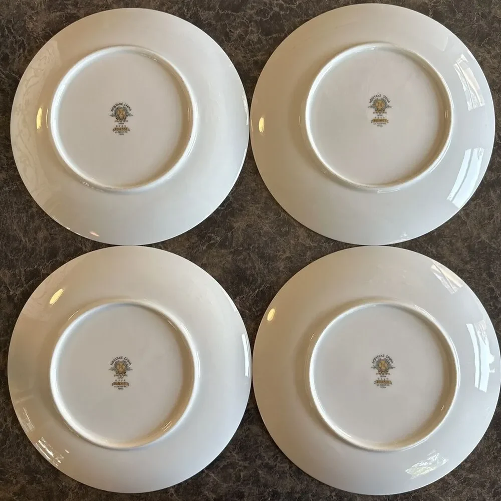 Set Of 4 Noritake China‎ Rosemist 6225 Salad Plates 8.25”